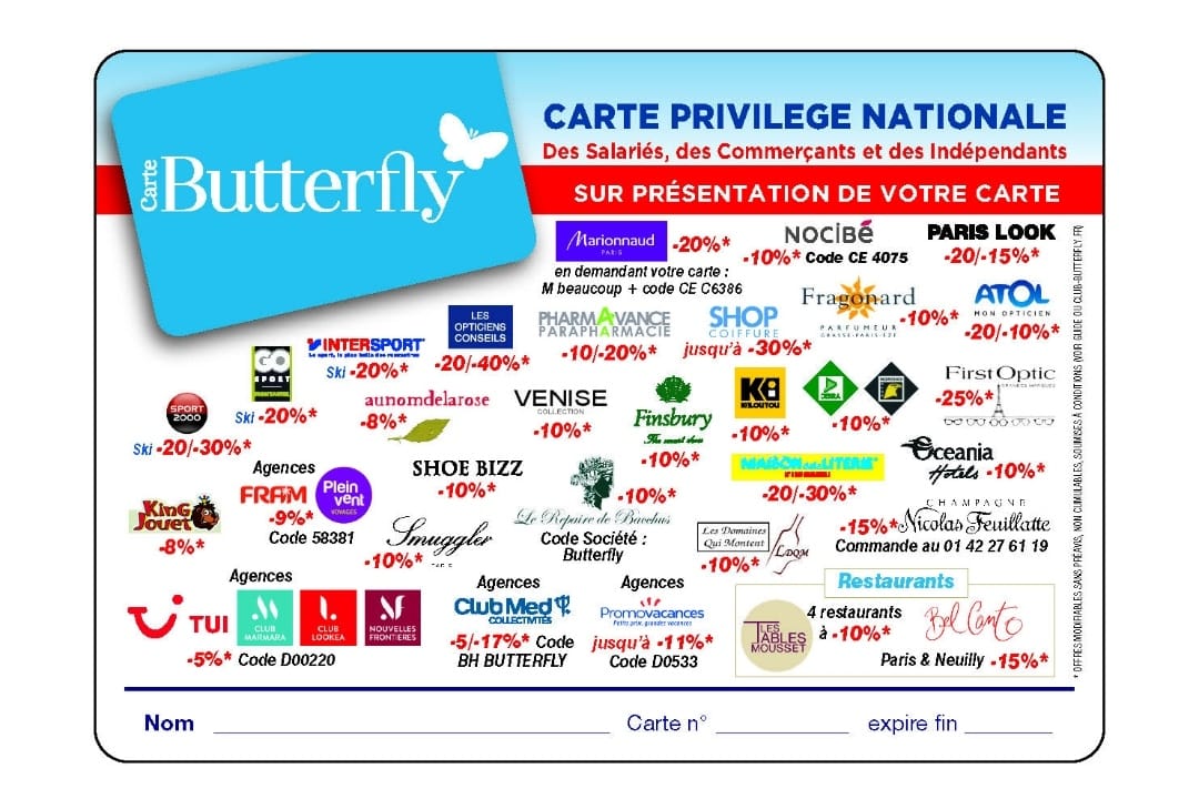 CARTE BUTTEFLY